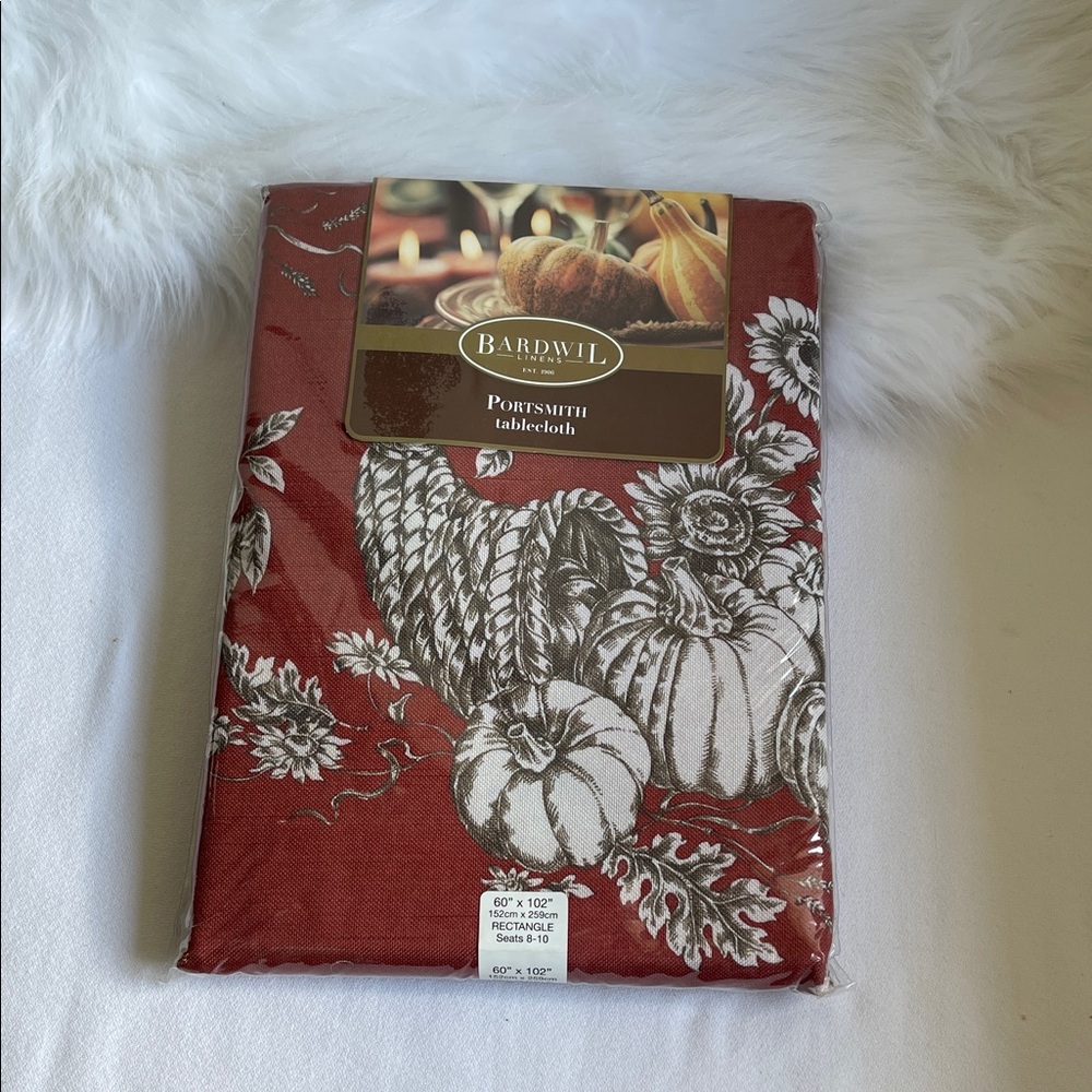 Bardwil Linens Portsmith 60” x 102” Tablecloth. Brand New in Original packaging.